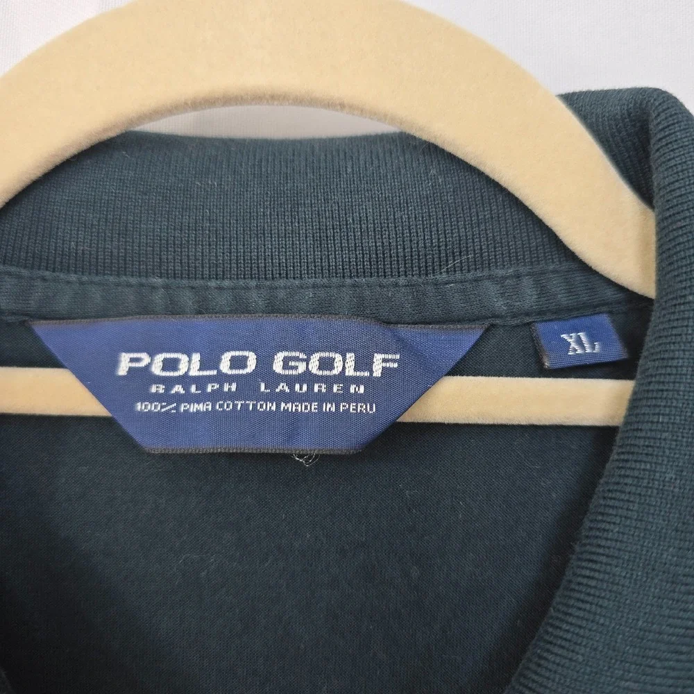 Seccession Golf Club by‎ Polo Golf Ralf Lauren Shirt Men XL Black Pima Cotton